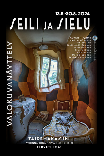 SEILIJASIELU 13.5.-30.8. 2024 Seili ja Sielu taidenäyttelyn juliste